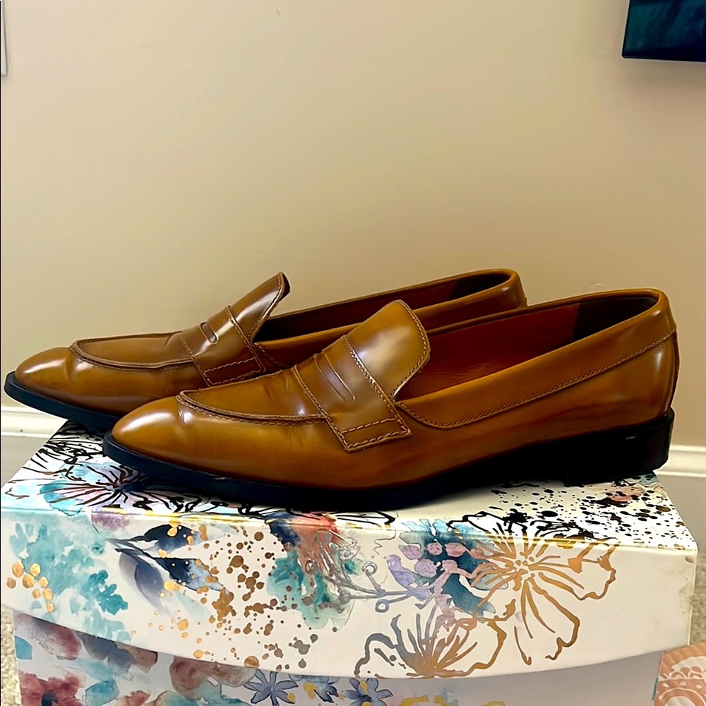 Everlane Brown Leather Penny Loafers Flats